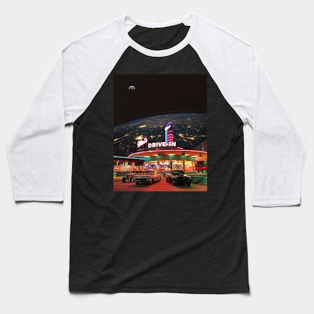 MELS DRIVE IN. Baseball T-Shirt by LFHCS